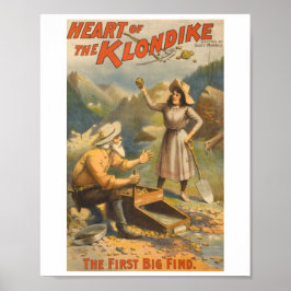 Póster Corazón de Klondike - El primer gran descubrimient
