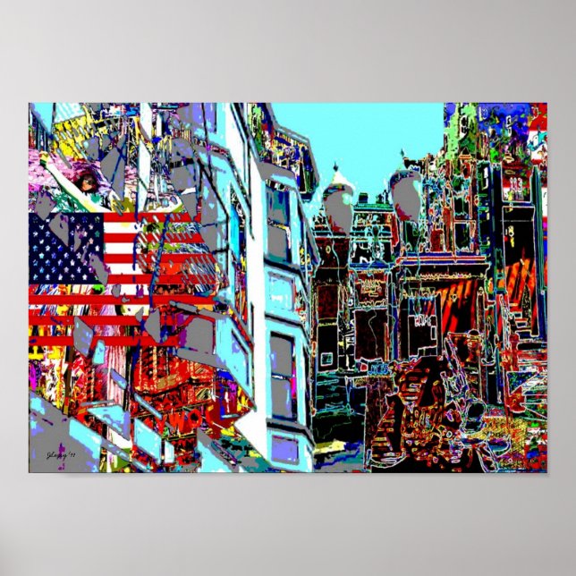 Póster Corazón de la ciudad - (Frente)