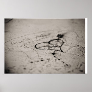 Póster Corazón de la pintada