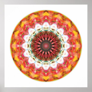 Póster Corazón de la rendición Mandala 1