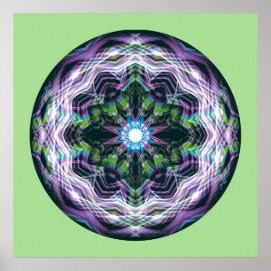 Póster Corazón de la rendición Mandala 11