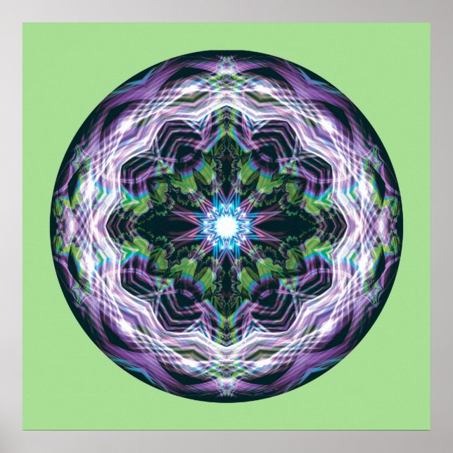 Póster Corazón de la rendición Mandala 11 (Frente)