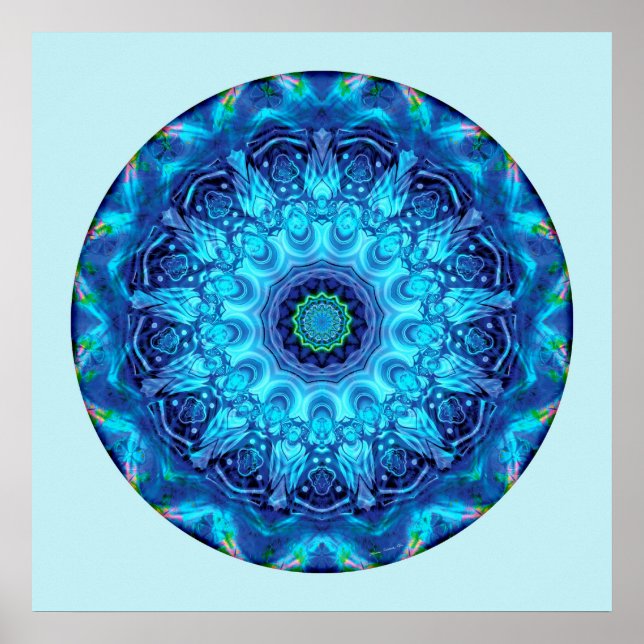 Póster Corazón de la rendición Mandala 5 (Frente)