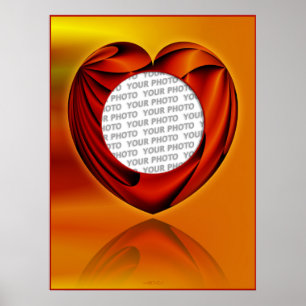 Póster Corazón de la vida - plantilla