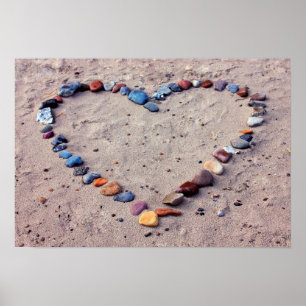 Póster Corazón de piedras