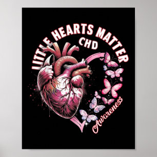 Póster Corazón de San Valentín para la conciencia del niñ