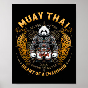 Póster Corazón de un Campeón - Kickboxing y Muay Thai Pan