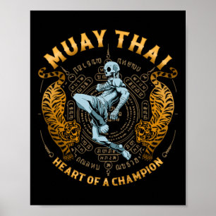 Póster Corazón de un campeón - Kickboxing y Muay Thai Ske