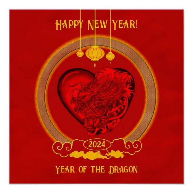 Póster Corazón del dragón, Año del dragón (Anverso)