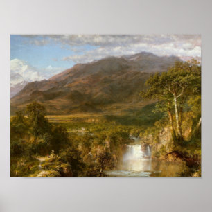 Póster Corazón del poster de los Andes