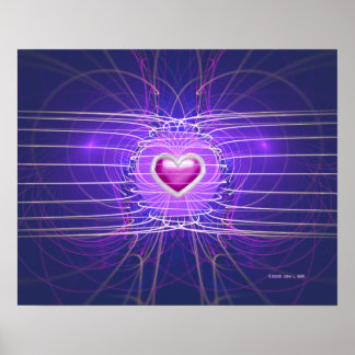 Póster Corazón enjaulado (20x16)