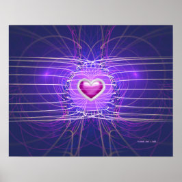 Póster Corazón enjaulado (20x16)