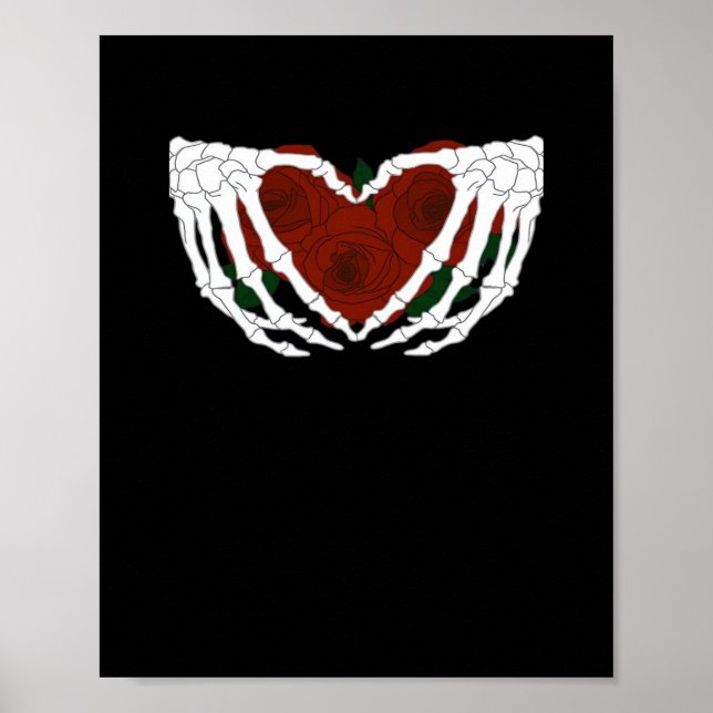 Póster Corazón esquelético (Frente)