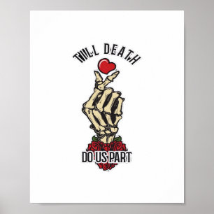 Póster Corazón esquelético hasta la muerte nos hace parte