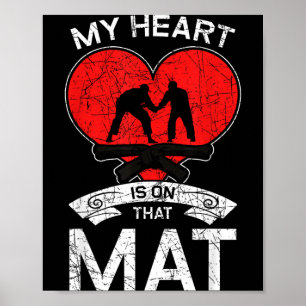 Póster Corazón Está En Esa Alfombra Jiu-Jitsu Jiu Jitsu B