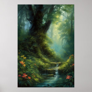 Póster Corazón exuberante de la Selva Oscura