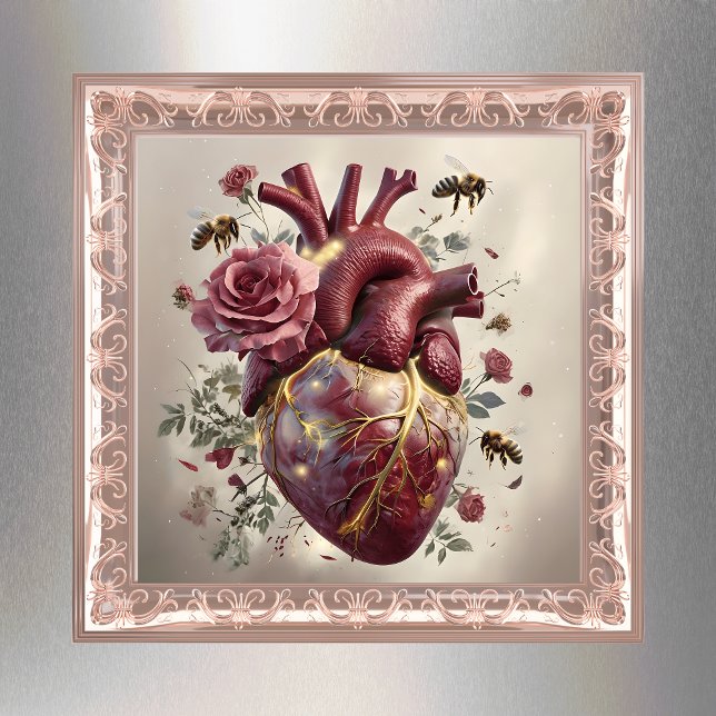 Póster Corazón floral surrealista (Subido por el creador)