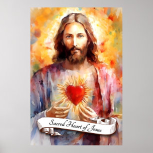 Póster Corazón más sagrado de Jesús