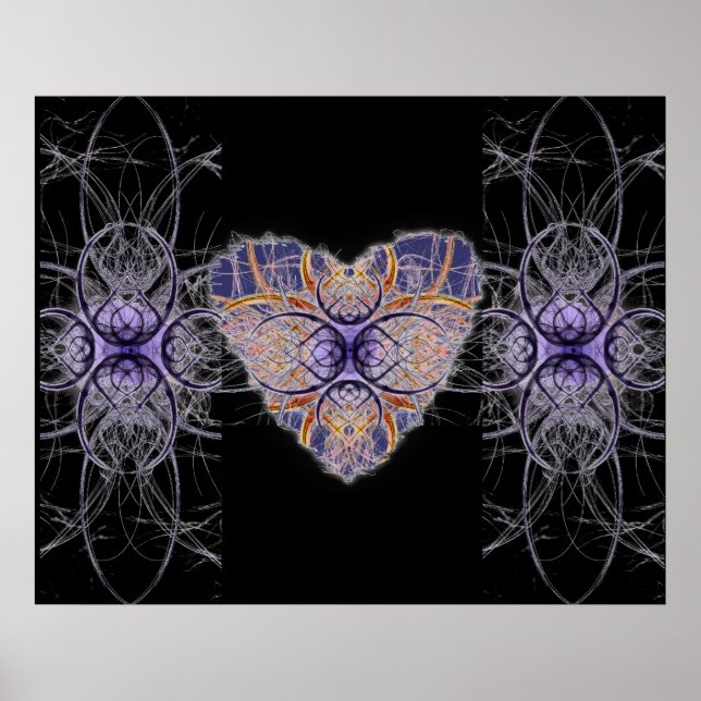 Póster Corazón morado (Frente)