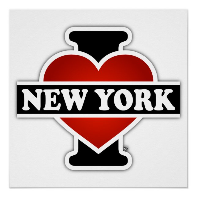 Póster Corazón Nueva York (Anverso)