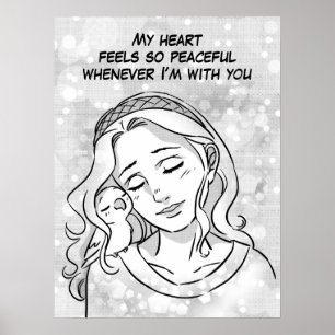 Póster Corazón pacífico
