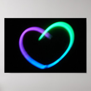 Póster Corazón que brilla intensamente