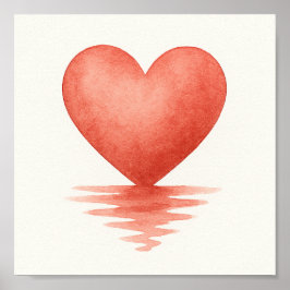 Póster Corazón Reflectivo