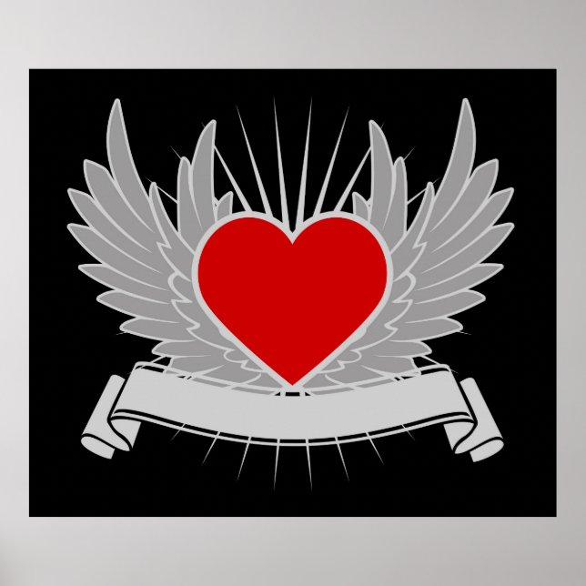 Póster Corazón rojo (Frente)