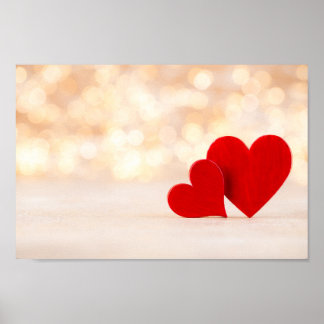 Póster Corazón rojo.