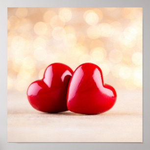 Póster Corazón rojo.