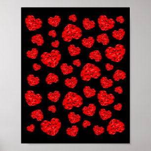 Póster Corazón Rojo de San Valentín 