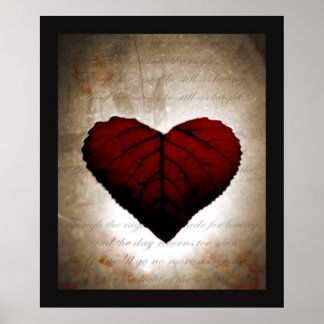 Póster Corazón sangrante
