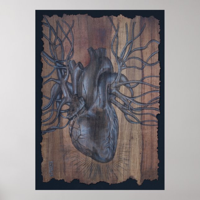 Póster Corazón sangrante (Frente)