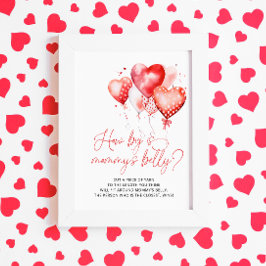 Póster Corazón Tema de San Valentín qué grande es la Bell