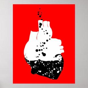 Póster corazón tóxico