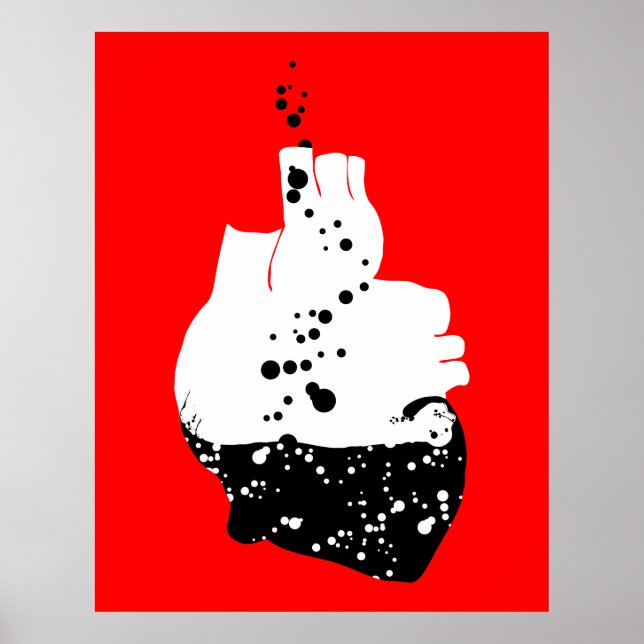 Póster corazón tóxico (Frente)