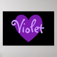Corazón violeta