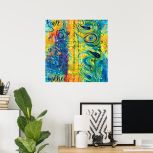 Póster Corazón y Alma Bohemio