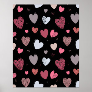 Póster Corazones 2