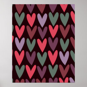 Póster Corazones 6