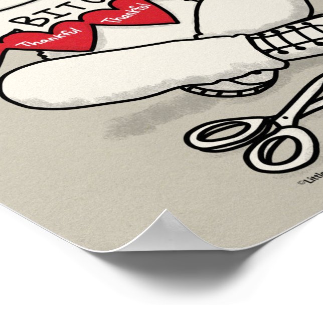 Póster Corazones agradecidas (Esquina)