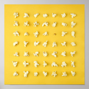 Póster Corazones de las palomitas