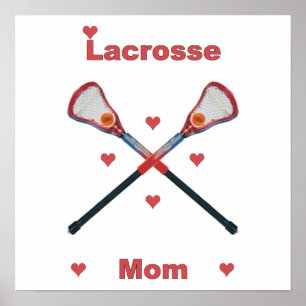 Póster Corazones de Mamá de Lacrosse