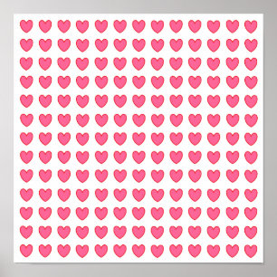 Póster Corazones de Polka