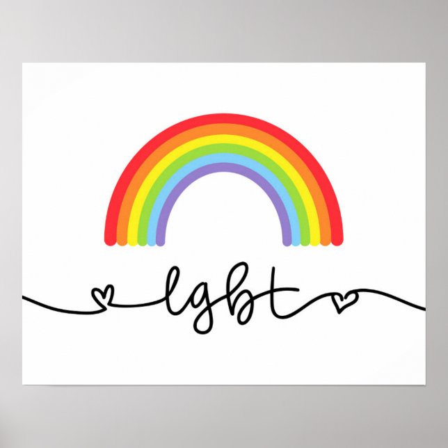 Póster Corazones LGBT y arrebatos de lluvia (Frente)