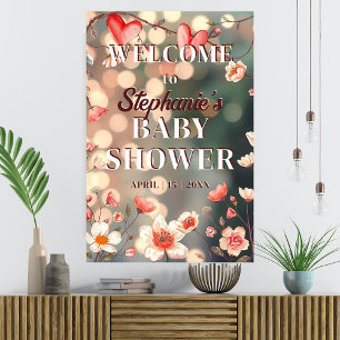 Póster Corazones y Flores de Ensueño Bienvenida a la Fies
