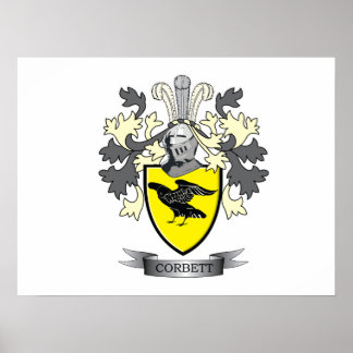Póster Corbett Family Crest Coat of Arms
