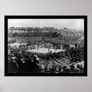 Póster Corbett vs. Fitzsimmons Boxing Match 1897