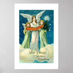 Póster Cordial felicitación de Navidad