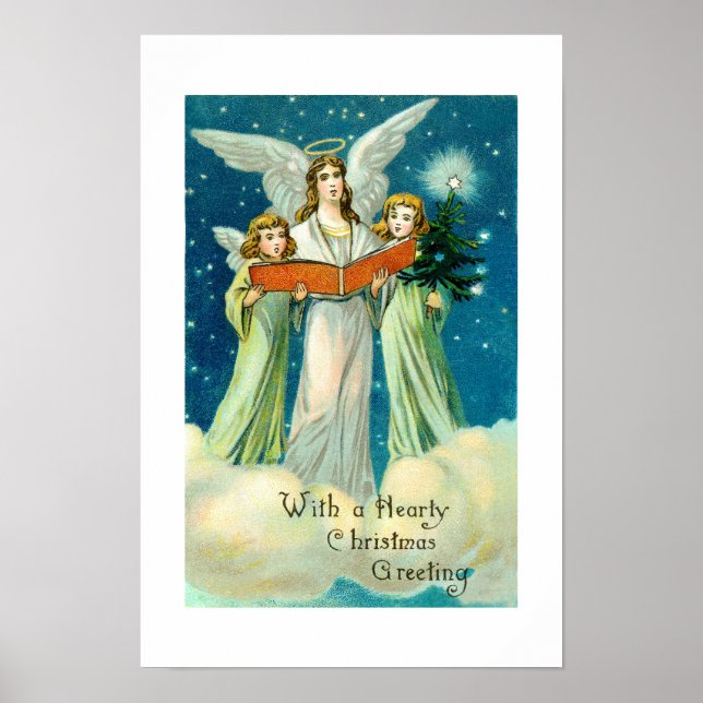 Póster Cordial felicitación de Navidad (Frente)